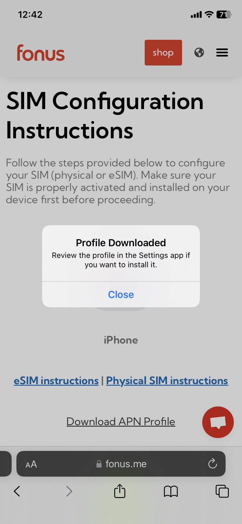 configure-esim-on-iphone-fonus